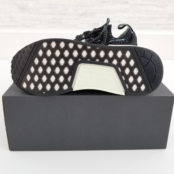 New ADIDAS NMD R1 PK Mint Marble Sneakers - Picture 5 of 6